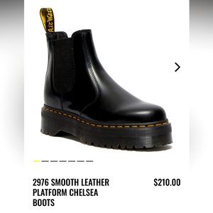 DR. MARTENS 2976 SMOOTH LEATHER PLATFORM CHELSEA BOOTS *BRAND NEW*